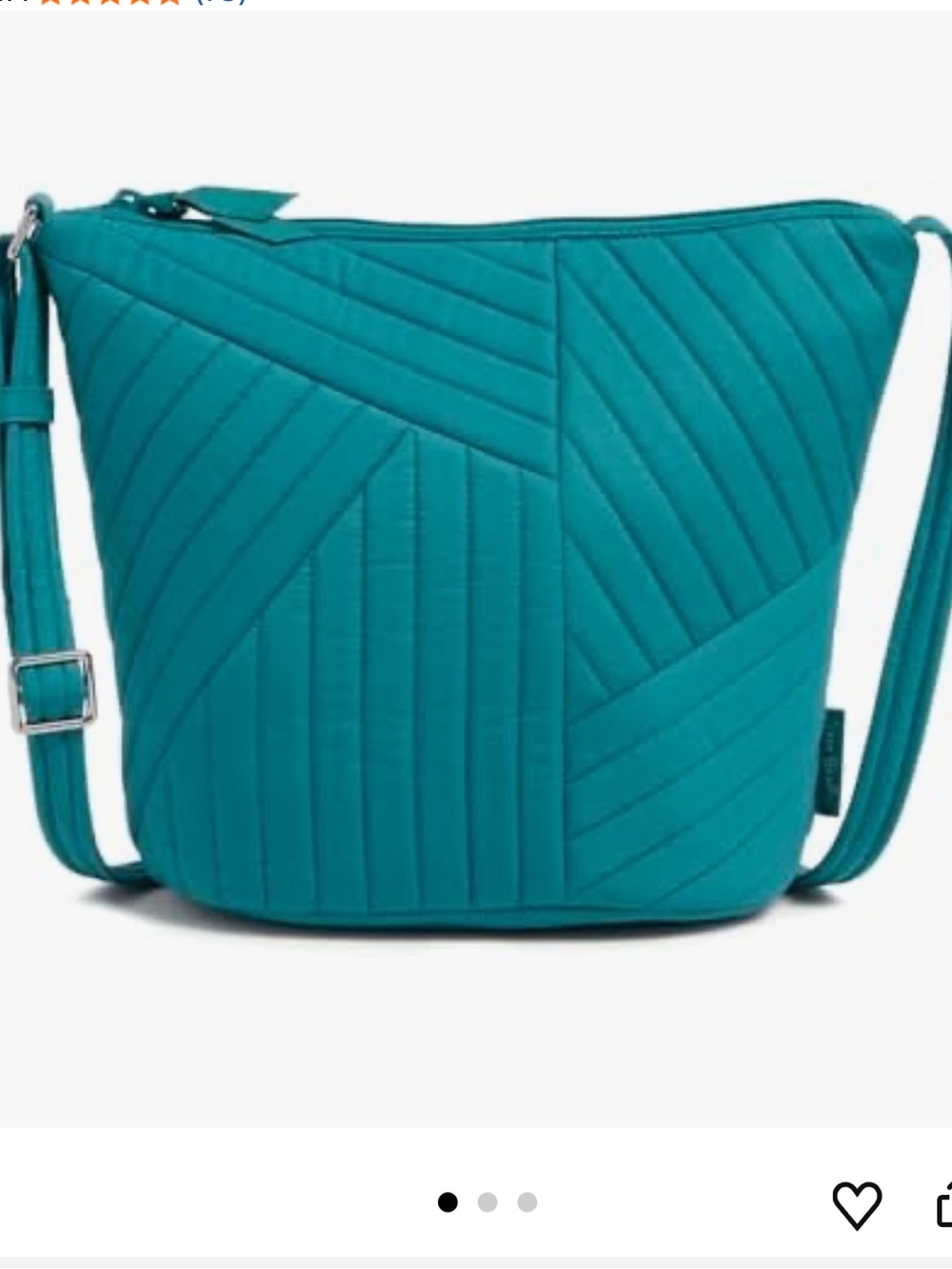 Vera Bradley Quilted Bucket Crossbody in Forever Green